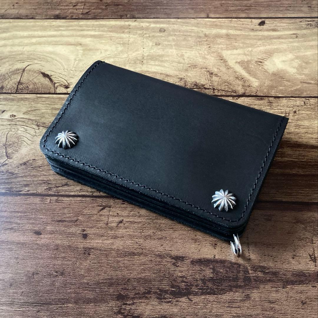 【お札を折らずに収納】COW CRUSTトラッカーウォレット150（ミドル）3層