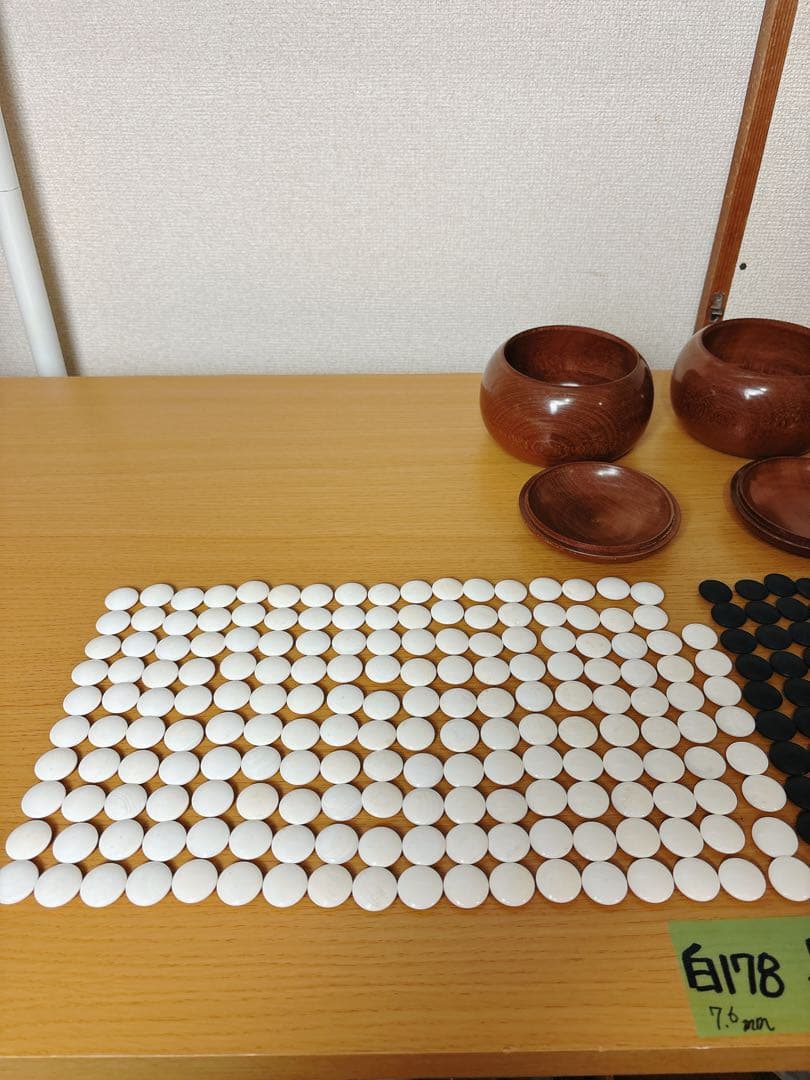 本蛤　囲碁石　高級　雪印　月印　実用　28号