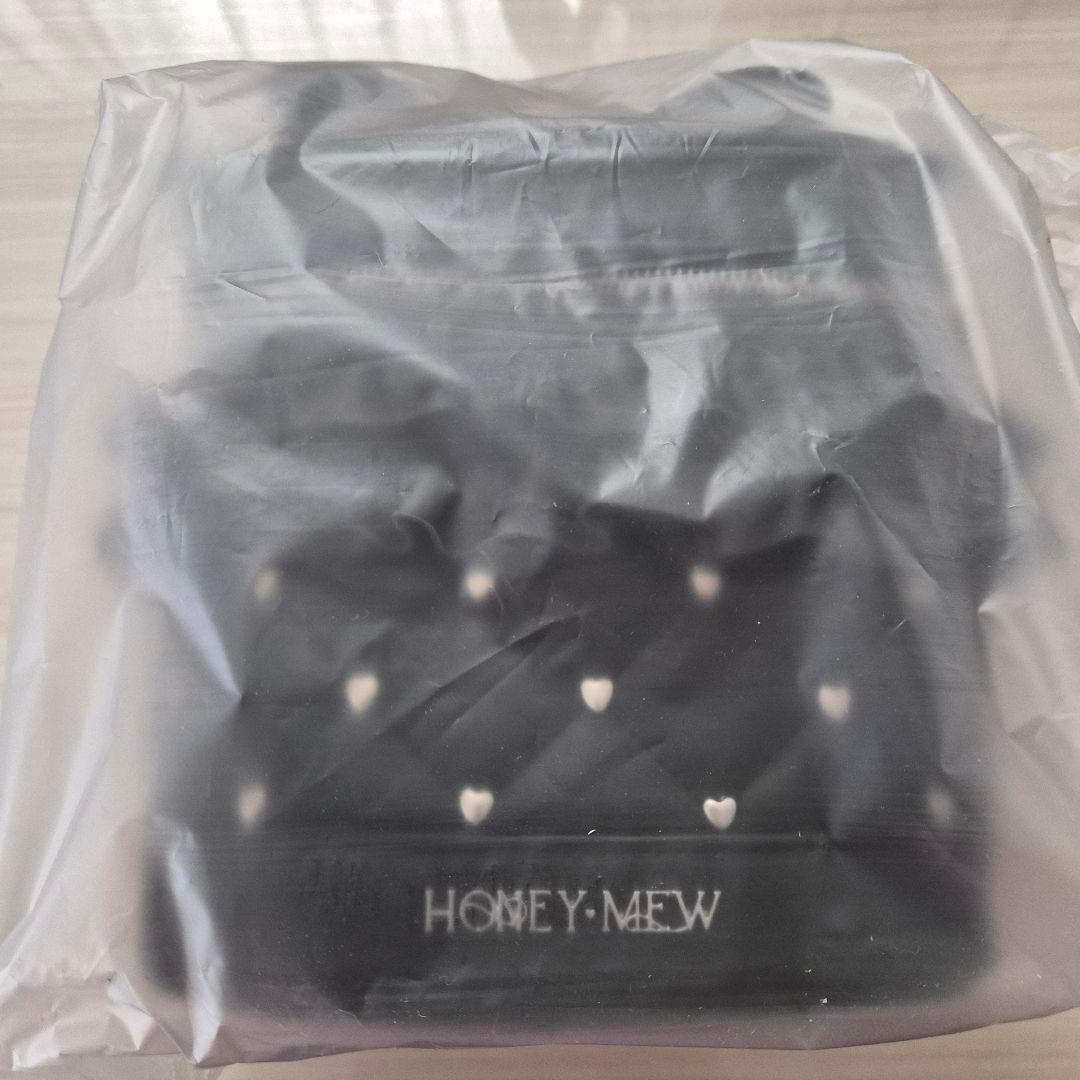 ミシェルマカロン　ハニーミュウ　ビッグリボンバニティショルダー　ブラック