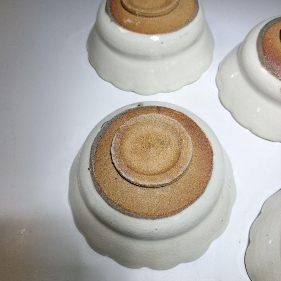 唐津焼 絵唐津『井上東也』作 五客揃い皿 唐津焼絵唐津『井上東