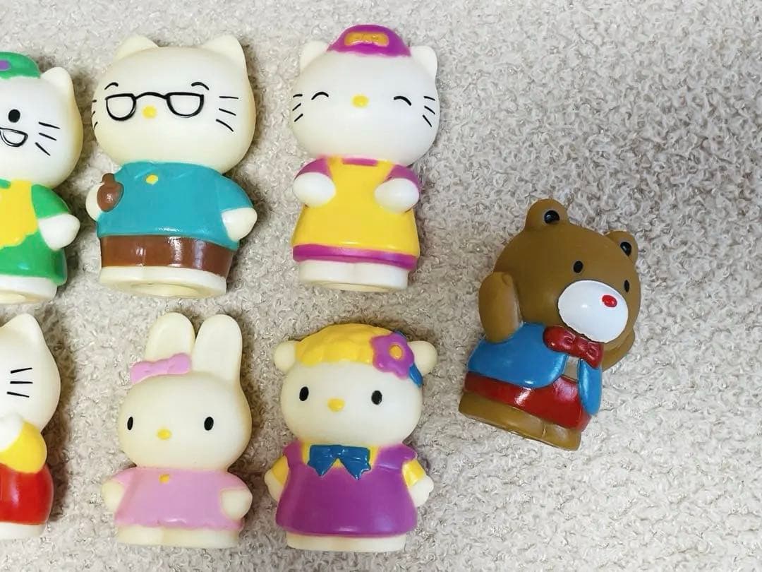キティファミリー ゆびにんぎょう ハローキティ 指人形 原始人 まとめ売り