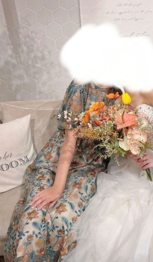 Dolly Doll ブルーミーフラワードレス（M,19 オレンジ）