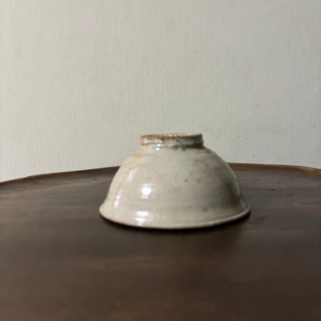 李朝小鉢 堅手 白磁 小服茶碗 大盃 韓国アンティーク 古道具 古民芸