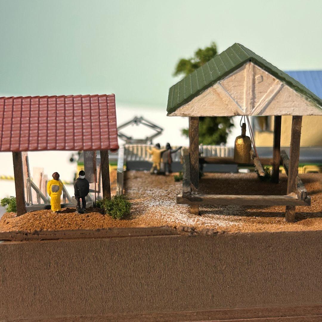 ♥YOU♥様　ご予約品　江ノ電腰越　満福寺と踏切　鉄道ジオラマ　Nゲージ