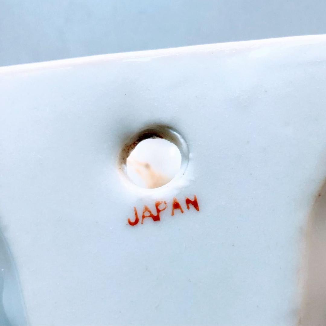 3905 コロニアル・レディ 磁器製 壁掛けポケット花瓶 日本製 1950年