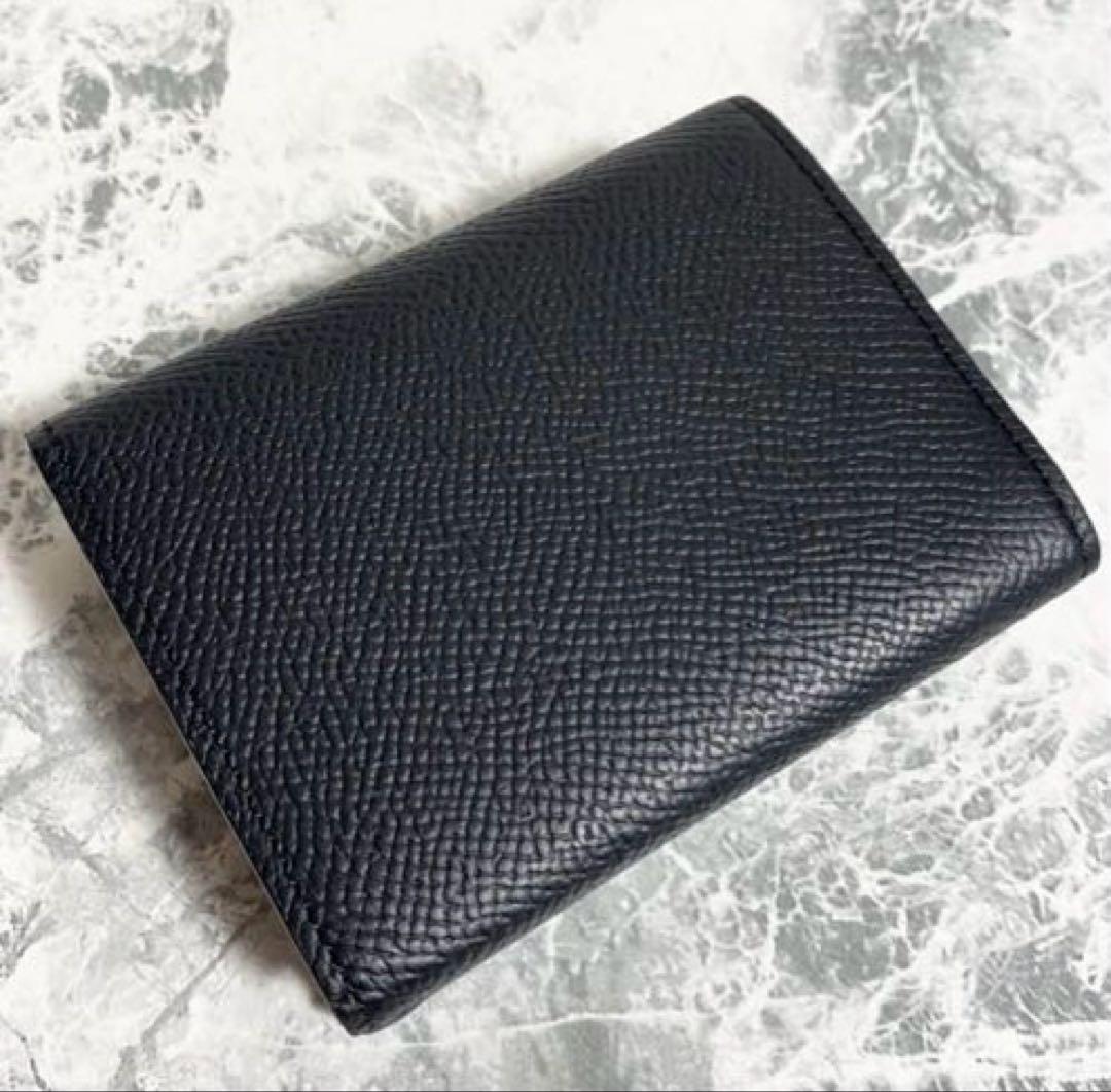 ボナベンチュラ シュリンクレザー スモールウォレット ブラック