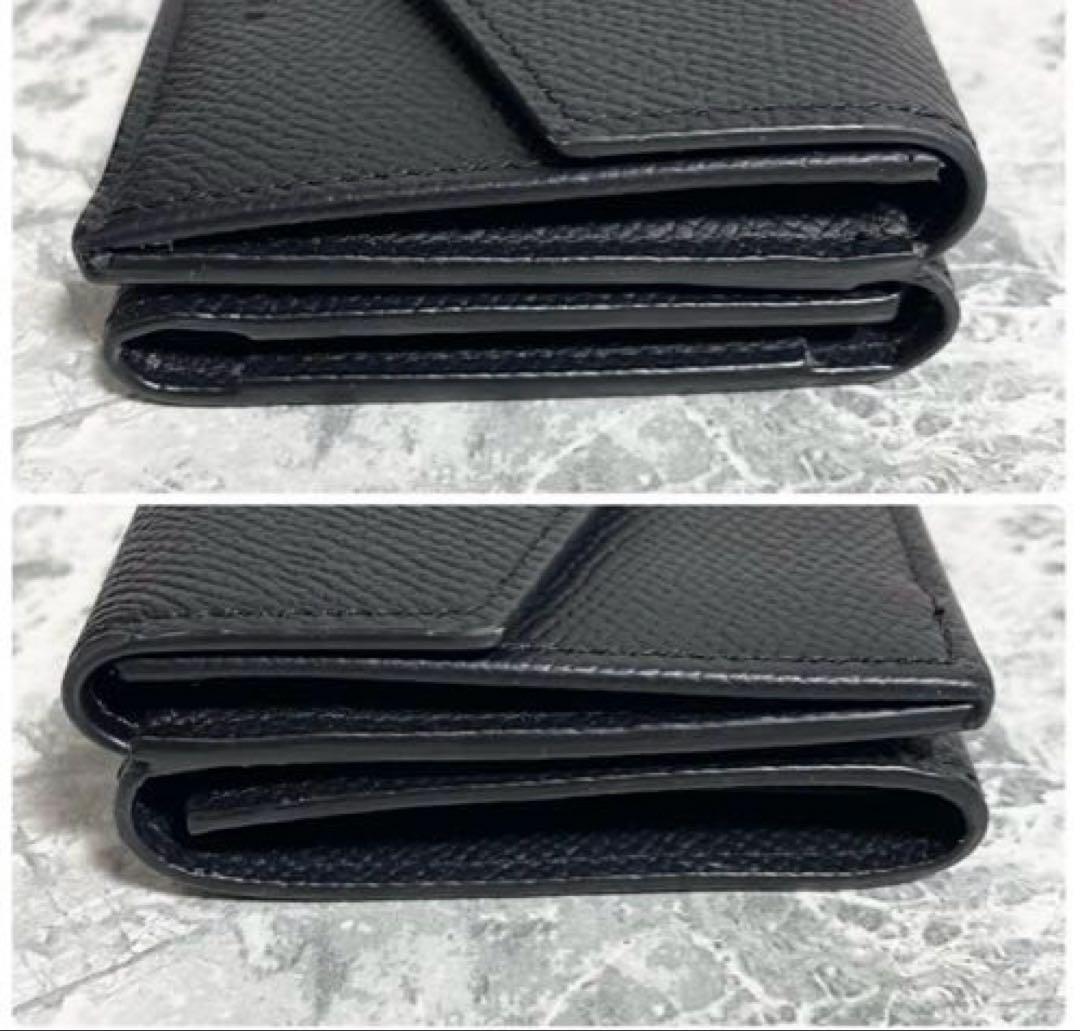 ボナベンチュラ シュリンクレザー スモールウォレット ブラック