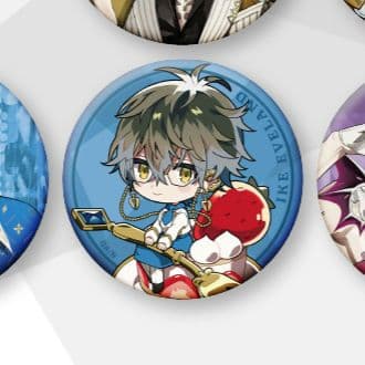 AGF2022】ランダムホログラム缶バッジ Luxiem アイクイーヴランド