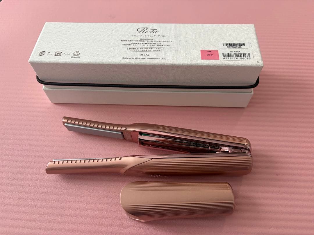 ほぼ新品♡ReFa リファビューテック フィンガーアイロン ピンク - メルカリ