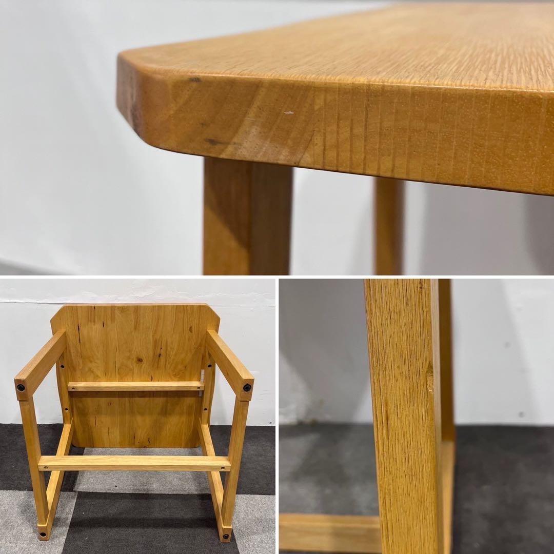 引取限定 ミキモク 雅シリーズ テーブル 回転アームチェア 家具 Ap2031