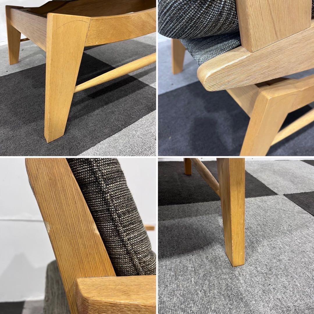 引取限定 ミキモク 雅シリーズ テーブル 回転アームチェア 家具 Ap2031