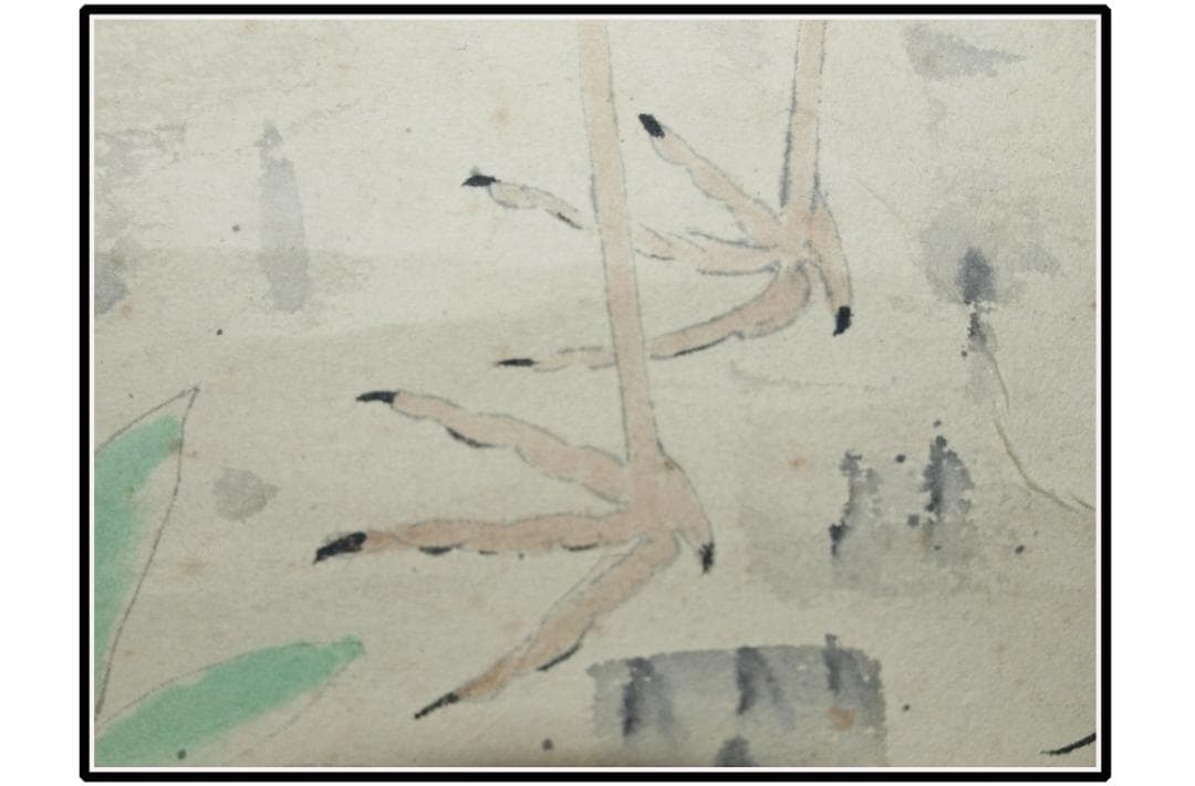 解体屋委託品 日本江戸時代肉筆掛け軸6 希少激安骨董品 X1090C16-8