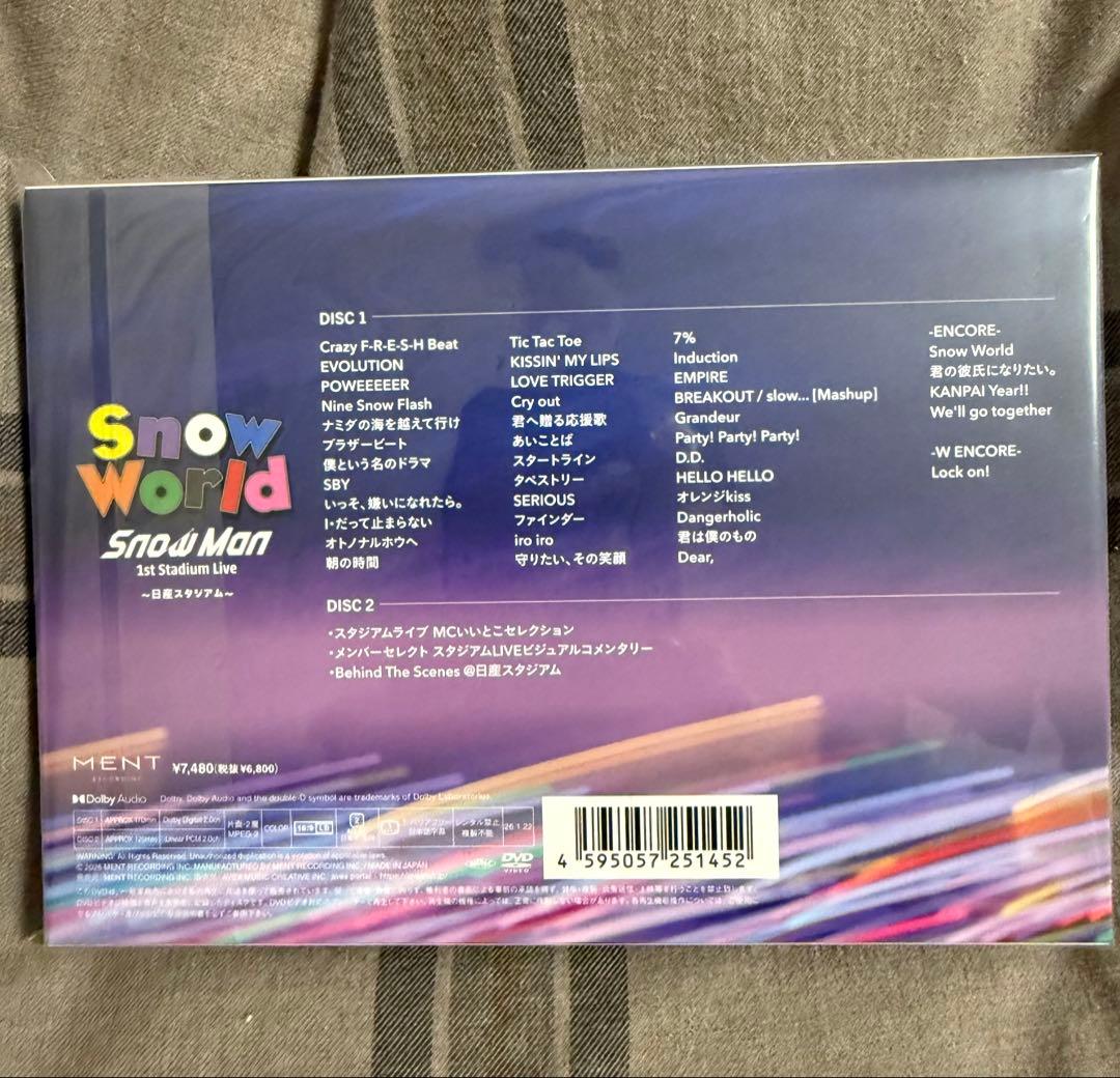 SnowMan スタジアムライブ 日産スタジアム DVD【新品未開封】限定