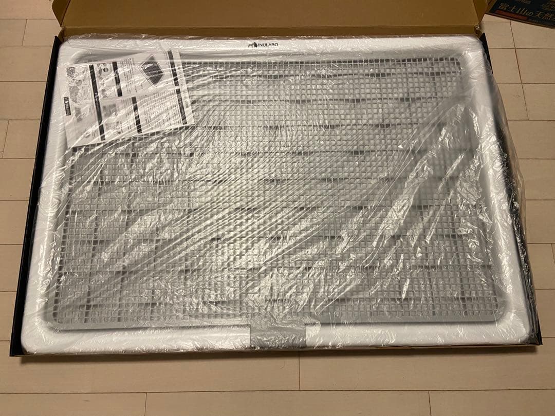 とも様専用 INULABO トイレトレー グレー XXL 高床式 犬用トイレ