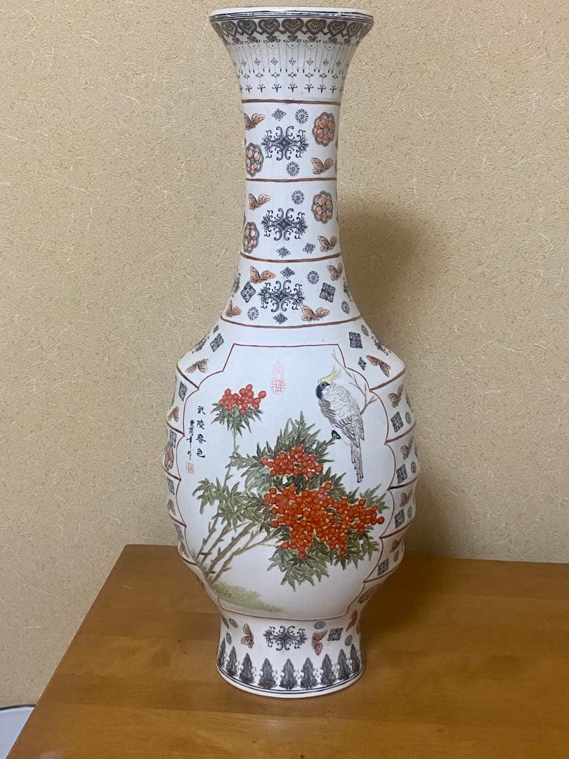 中国 景徳鎮 花瓶 【公式通販】 中国 景徳鎮製 薄い花瓶