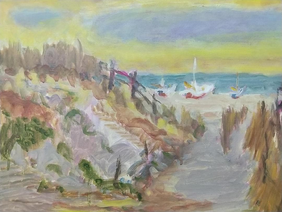 「湘南の午後」P10 油絵 絵画