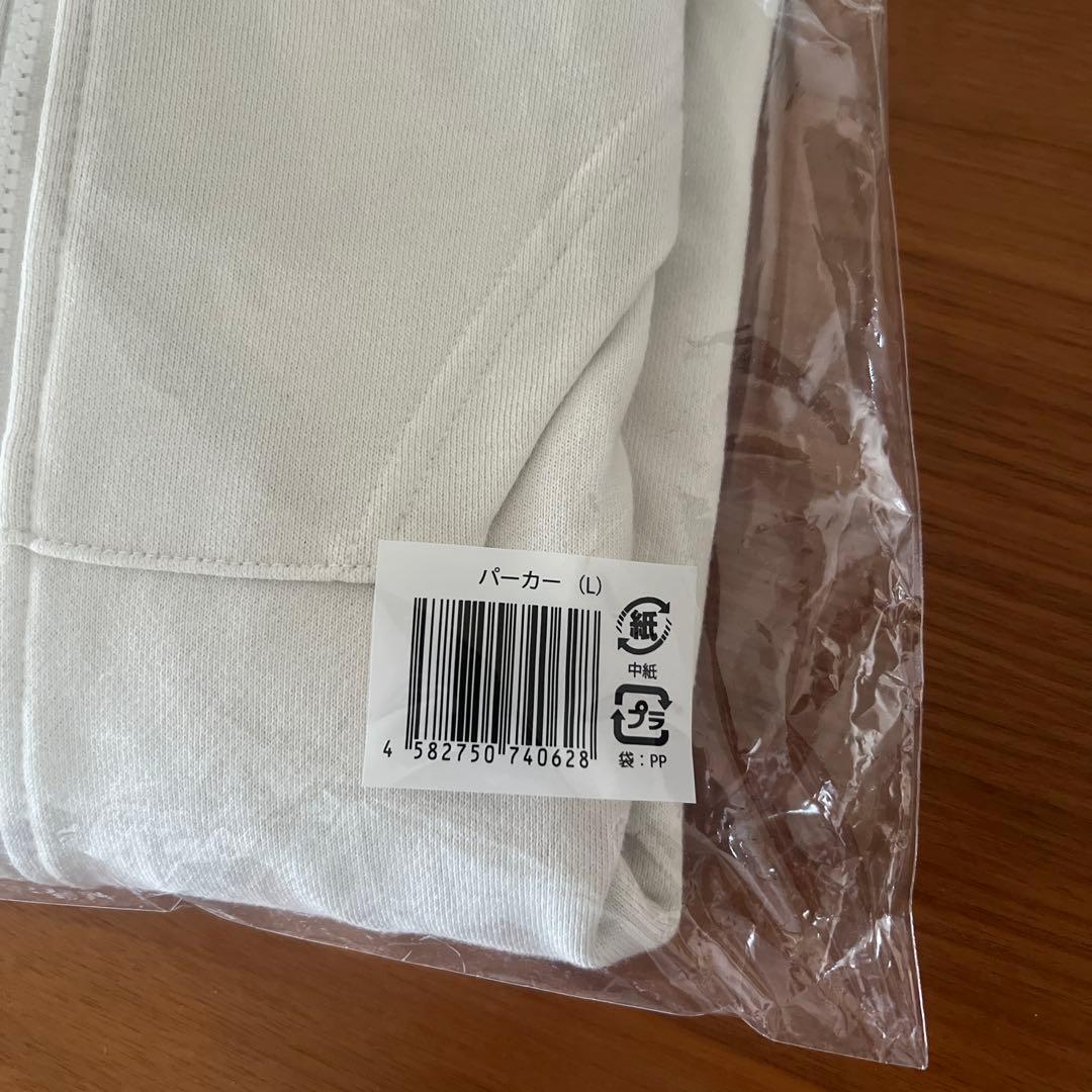 ホワイト Lサイズ パーカーペンライトセット