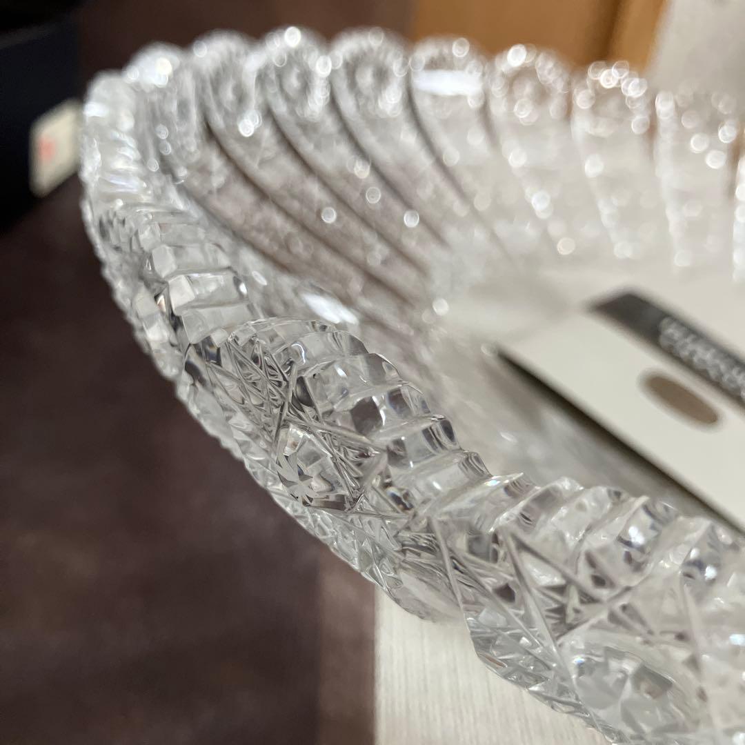 ボスポラスクリスタルボウル30.5cm 昭和レトロ アンティーク