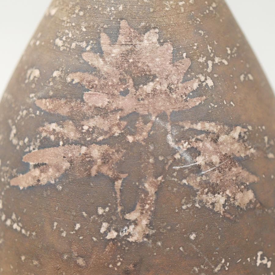 九谷焼 石川県無形文化財 松本佐一 花瓶 栞 共布 共箱