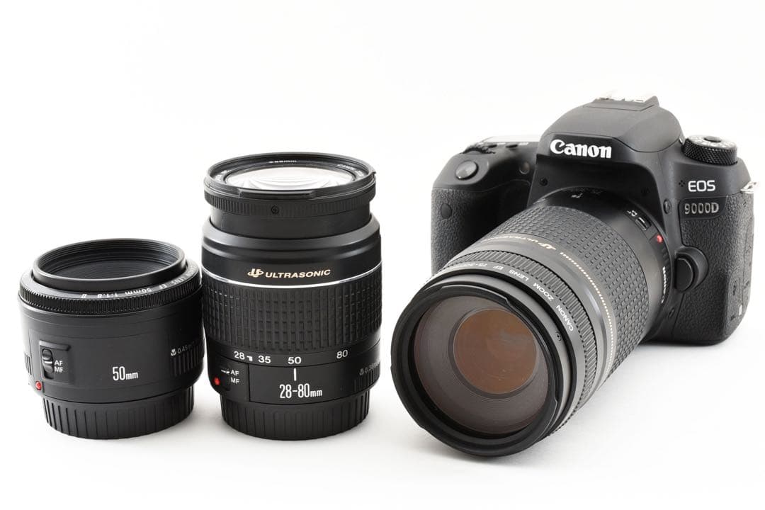 キャノン/Canon EOS 9000D/標準&望遠&単焦点トリプルレンズセット