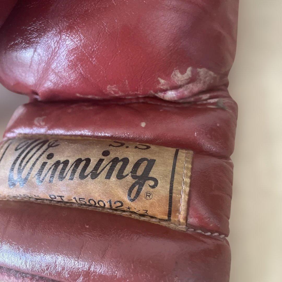 Winning S.S. ボクシンググローブ レッド 旧デザイン12オンス｜Winning