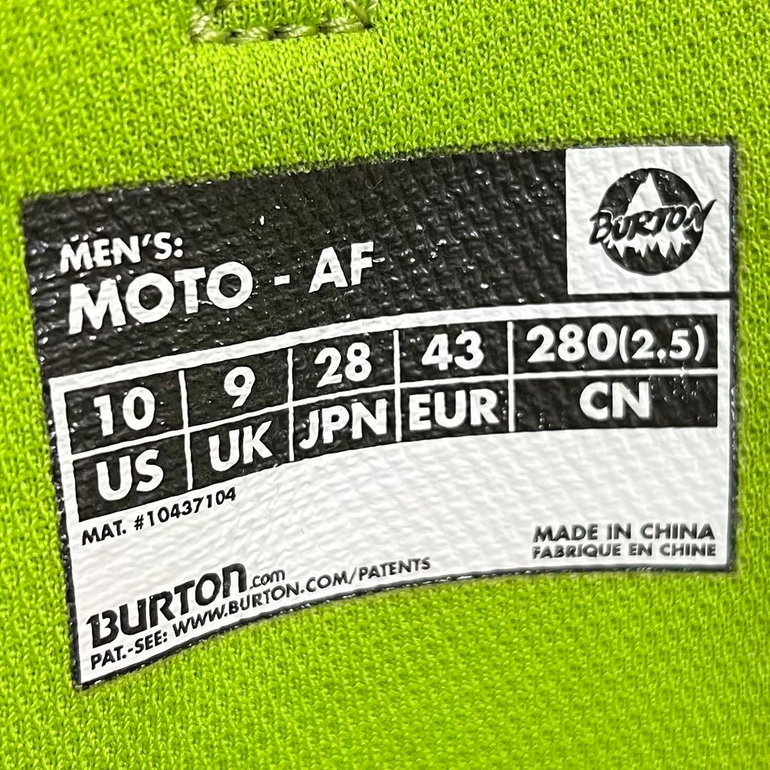 【即日発送】BURTON スノボブーツMOTO-AF モトエーエフ 28.0cm
