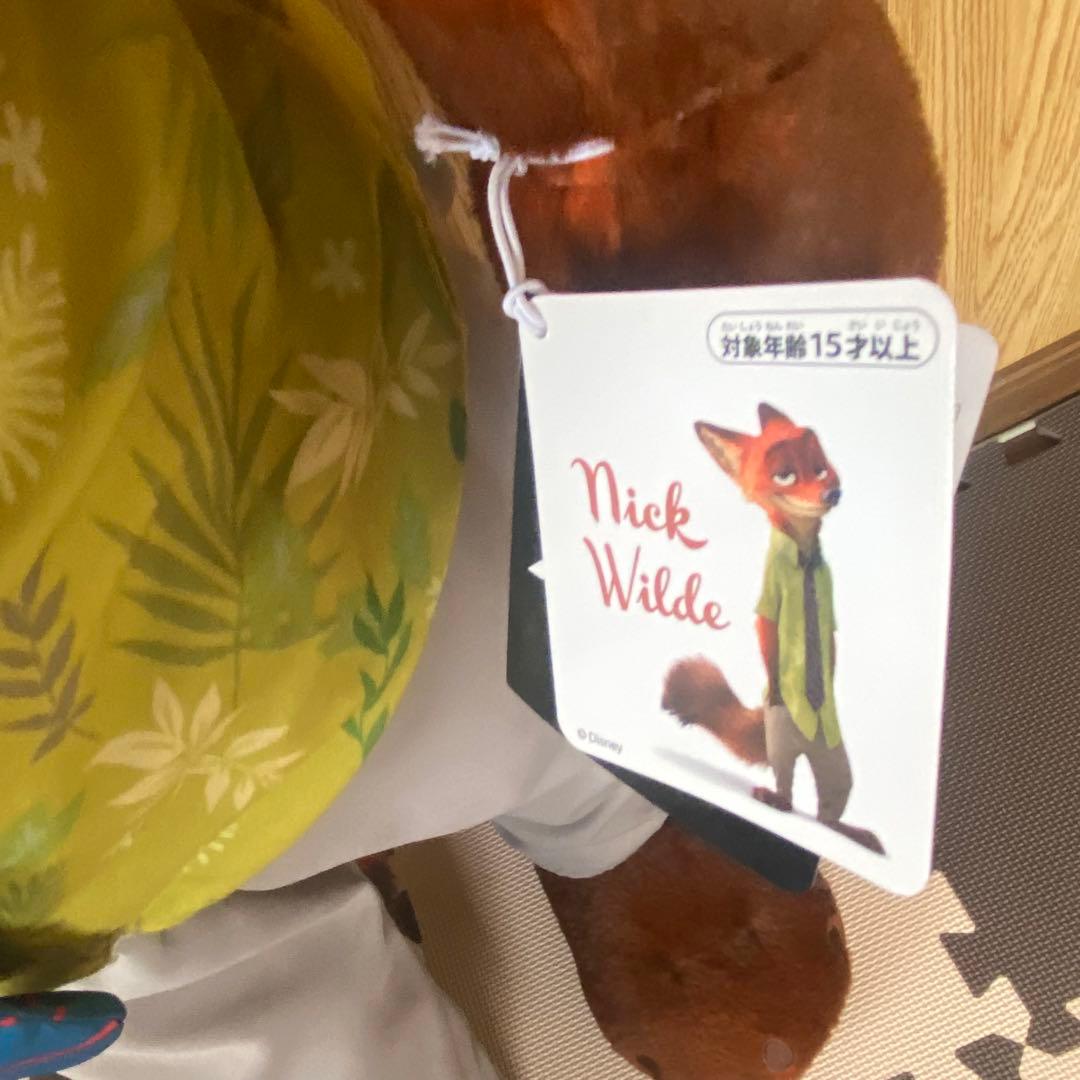 ディズニーストア ズートピア 等身大ニック 120cm ぬいぐるみ