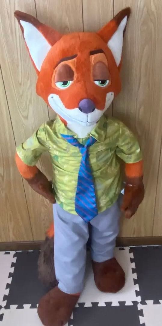 ディズニーストア ズートピア 等身大ニック 120cm ぬいぐるみ