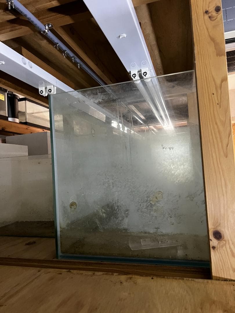 ススキ様専用ガラス水槽2台セット 使用済品 中古 汚れあり 引き取り限定