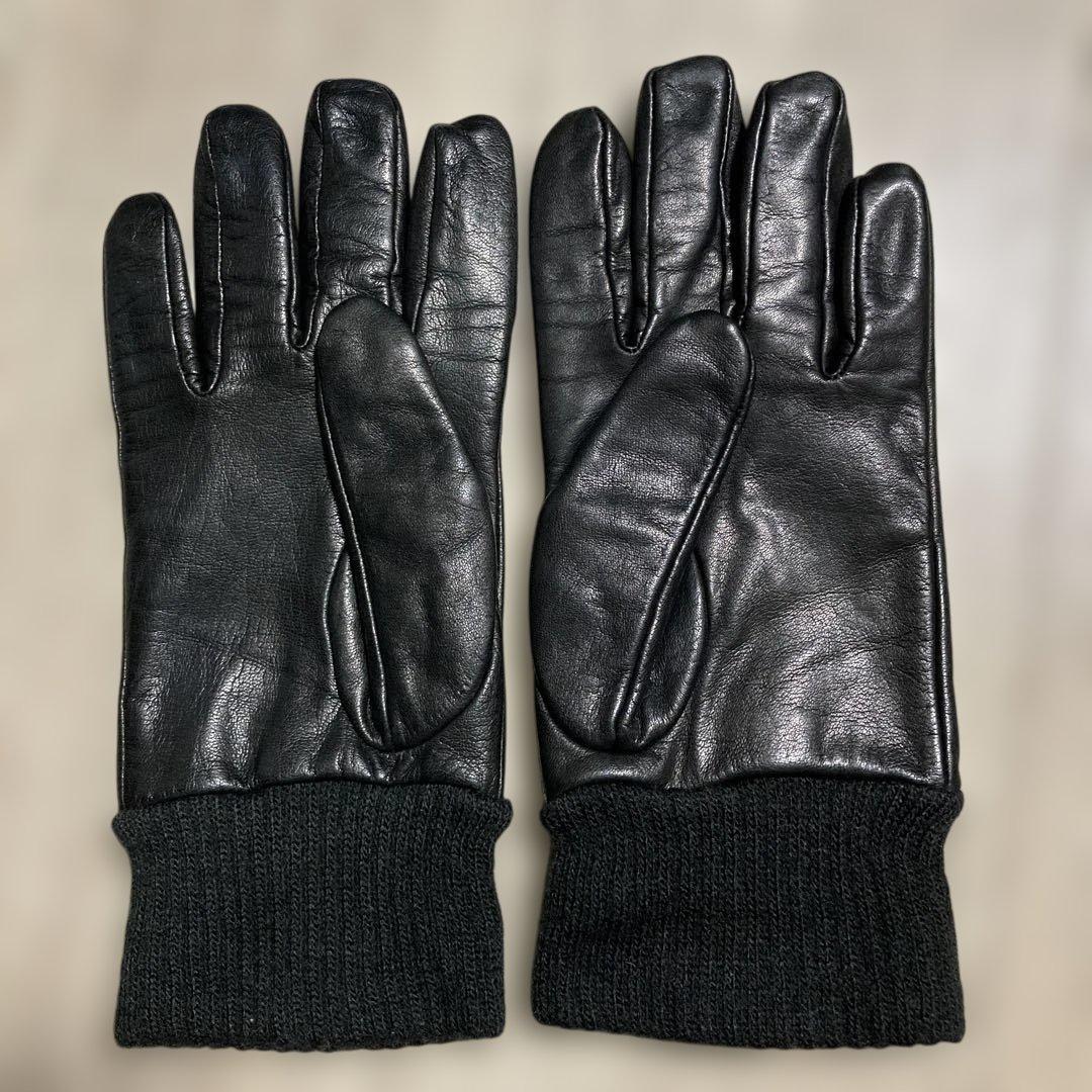 ヒステリックグラマー レザーグローブ スタッズ 黒 ヒステリック