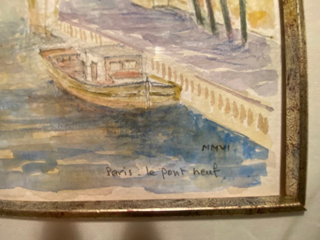 パリ「ポンヌフ」水彩画 パリ「ポンヌフ」水彩画 ポンヌフ橋 | gallery聖夜