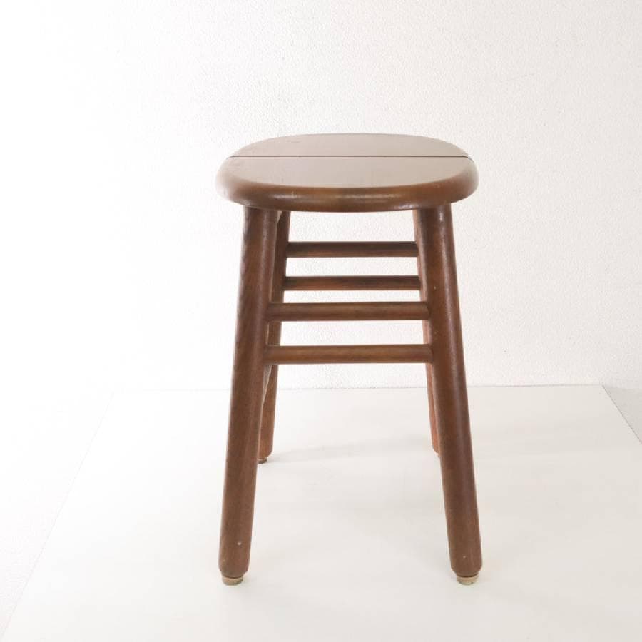 2脚セットカリモク家具 ロースツール 高さ43cm 北欧スタイルヴィンテージ 2