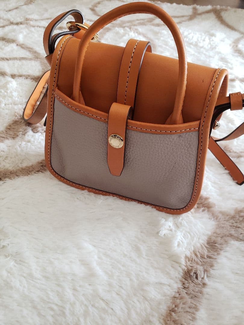 ドゥーニー&バーク ショルダーバッグ グレーパープル