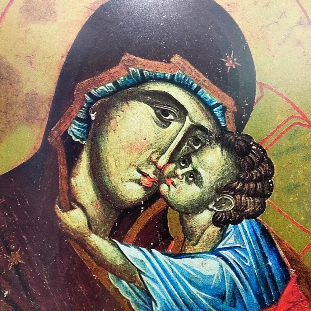 ウラジーミルの生神女 憐みの聖母 イコン アメリカ ロシア正教会 複製