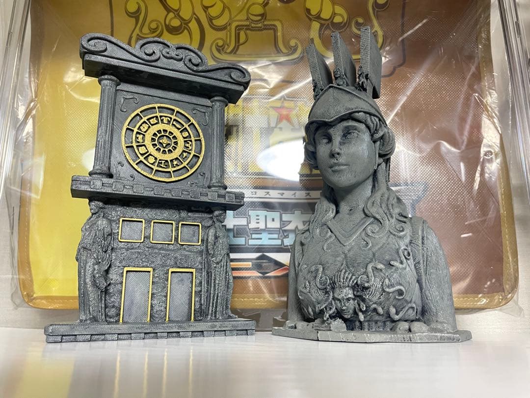 聖闘士星矢 アテナ像胸像 火時計 台座付き 海外製 聖闘士聖衣