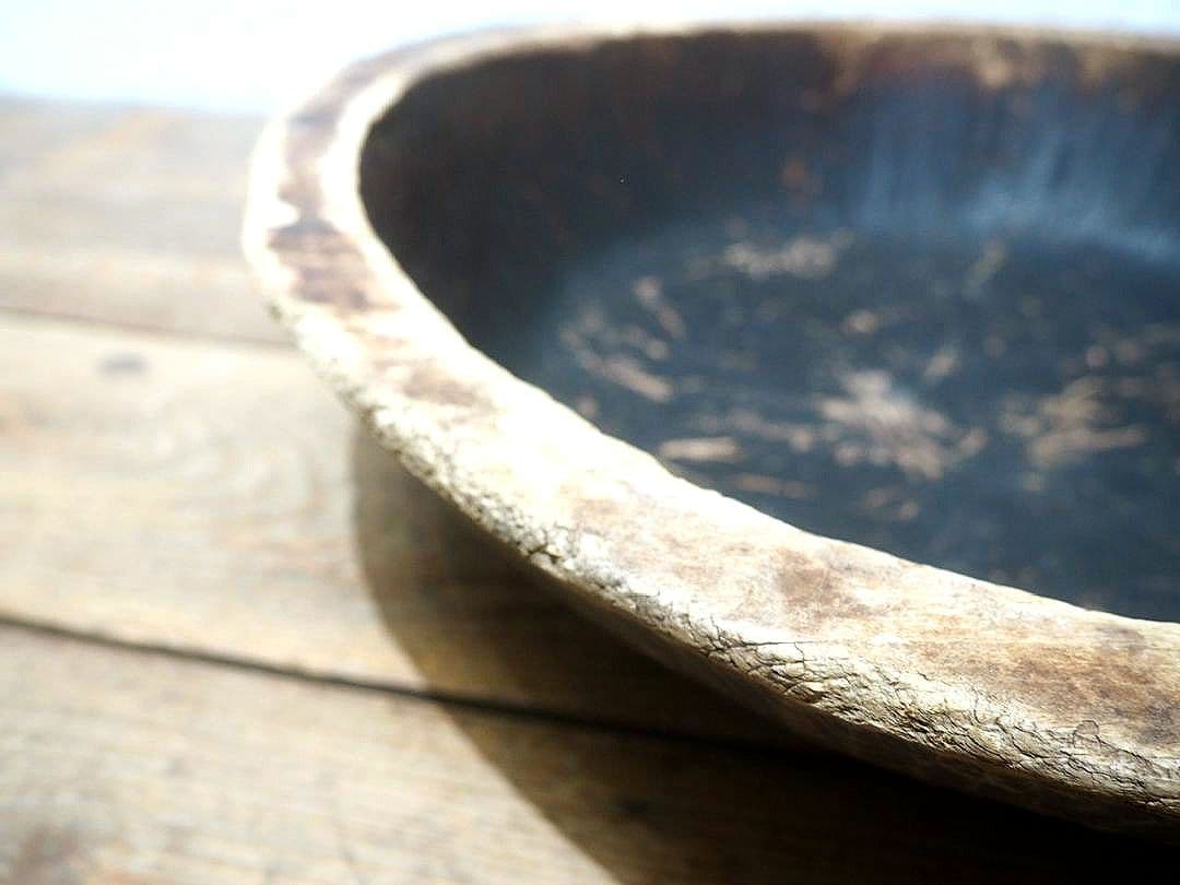 1320 W50cm レトロなこね鉢 捏ね鉢 蕎麦打ち うどん 古道具 木皿