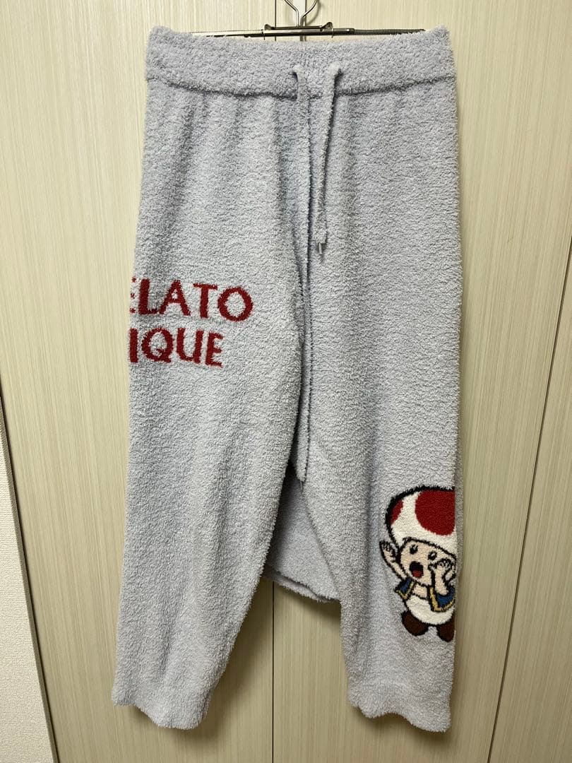 ジェラートピケ マリオ　ジャガードプルオーバー＆ロングパンツセット　キノピオ