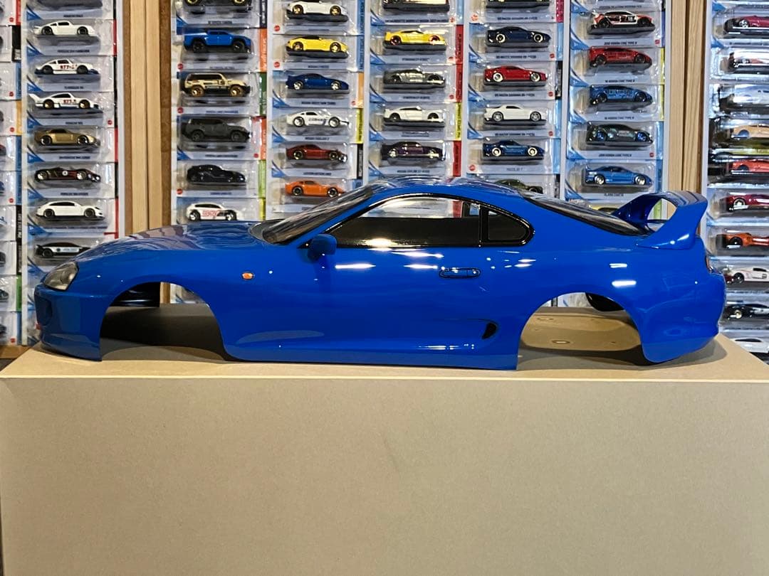 タミヤ ラジコン RC トヨタ スープラ 塗装済スペアボディ ブリリアントブルー