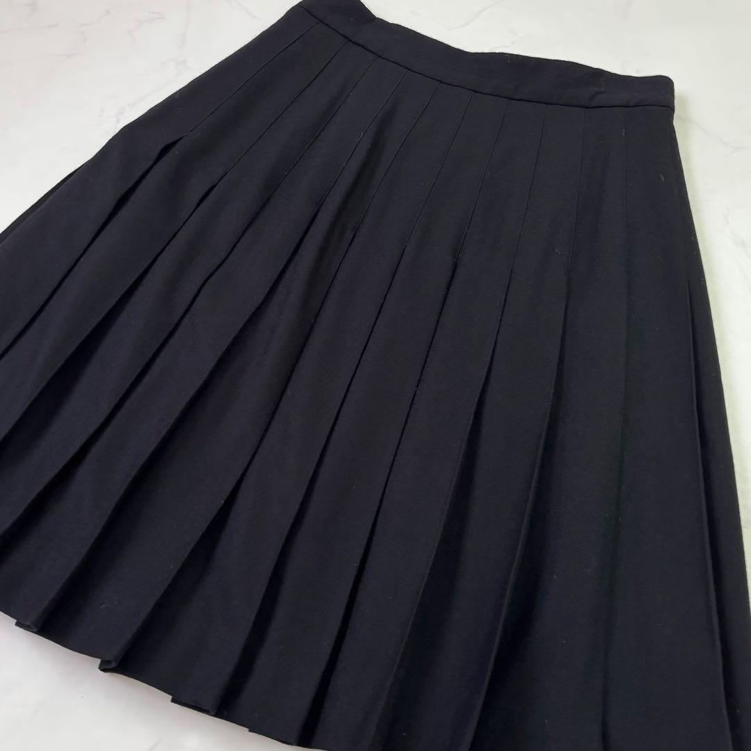 近年モデル マーガレットハウエル×フォックスブラザーズ ウール プリーツスカート