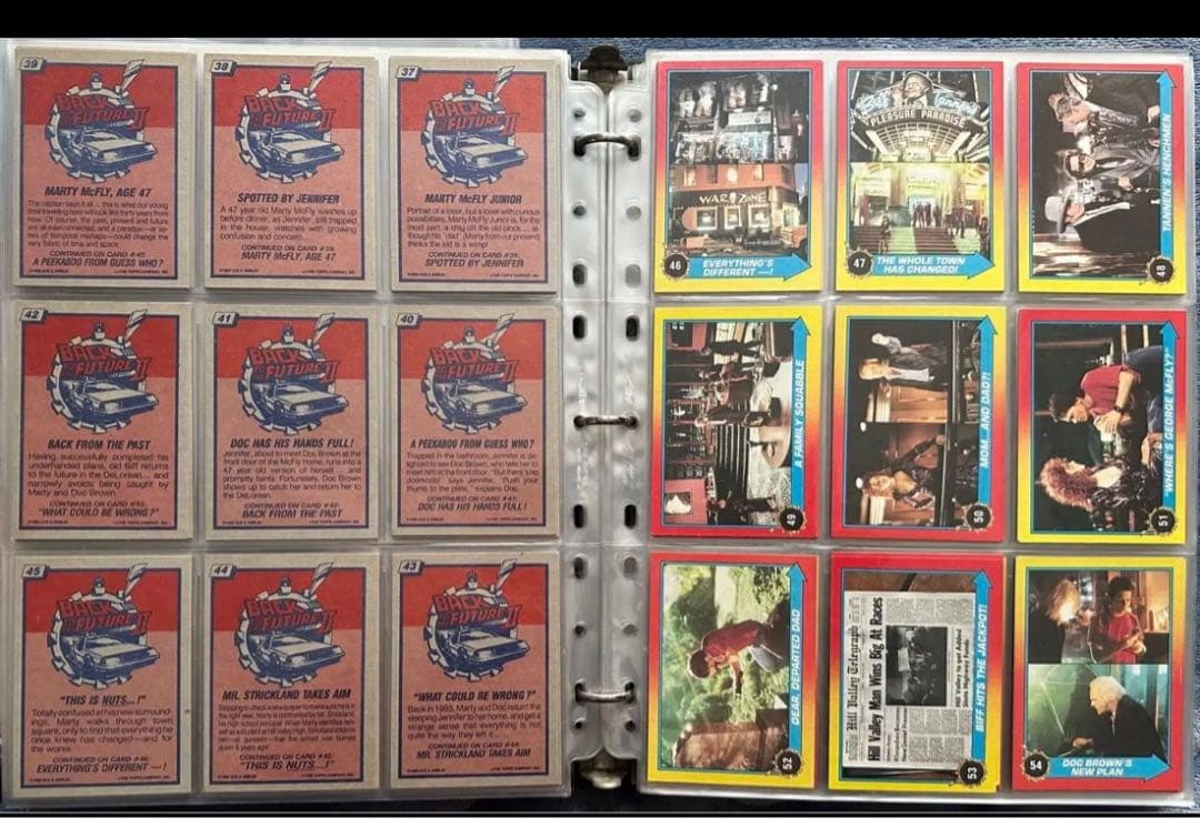 バック・トゥ・ザ・フューチャー ２トレーディングカード コンプリート