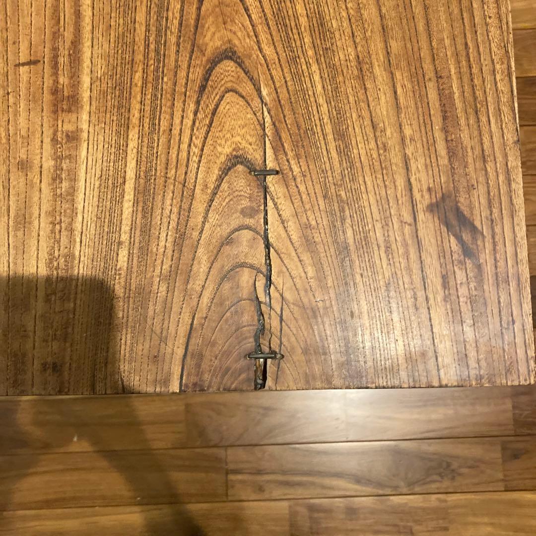 古材ダイニングテーブル　アンティーク やっほ京都 ケヤキ