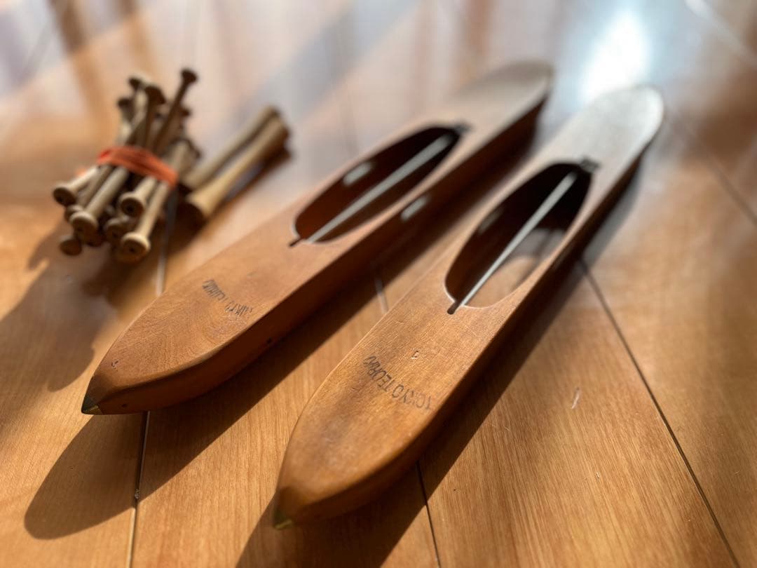 □東京手織機 木製織り機用シャトル2本セット