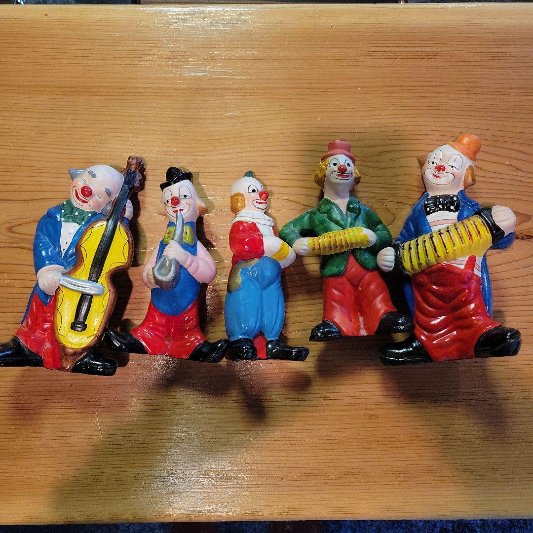 ピエロ アンティーク 陶器 5体