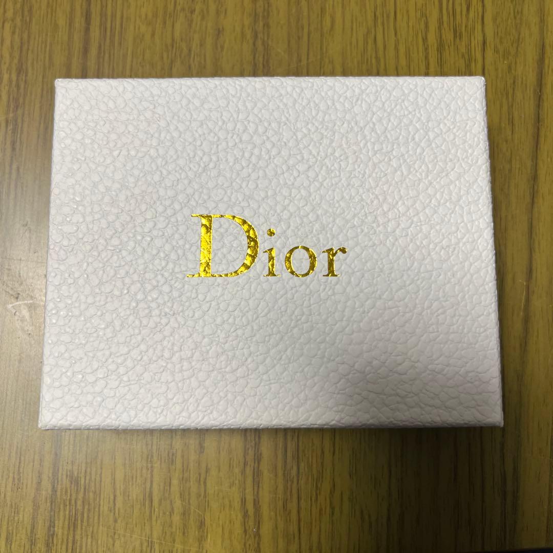 Dior 二つ折り財布 キャンバス ネイビー/ベージュ｜中古】Christian
