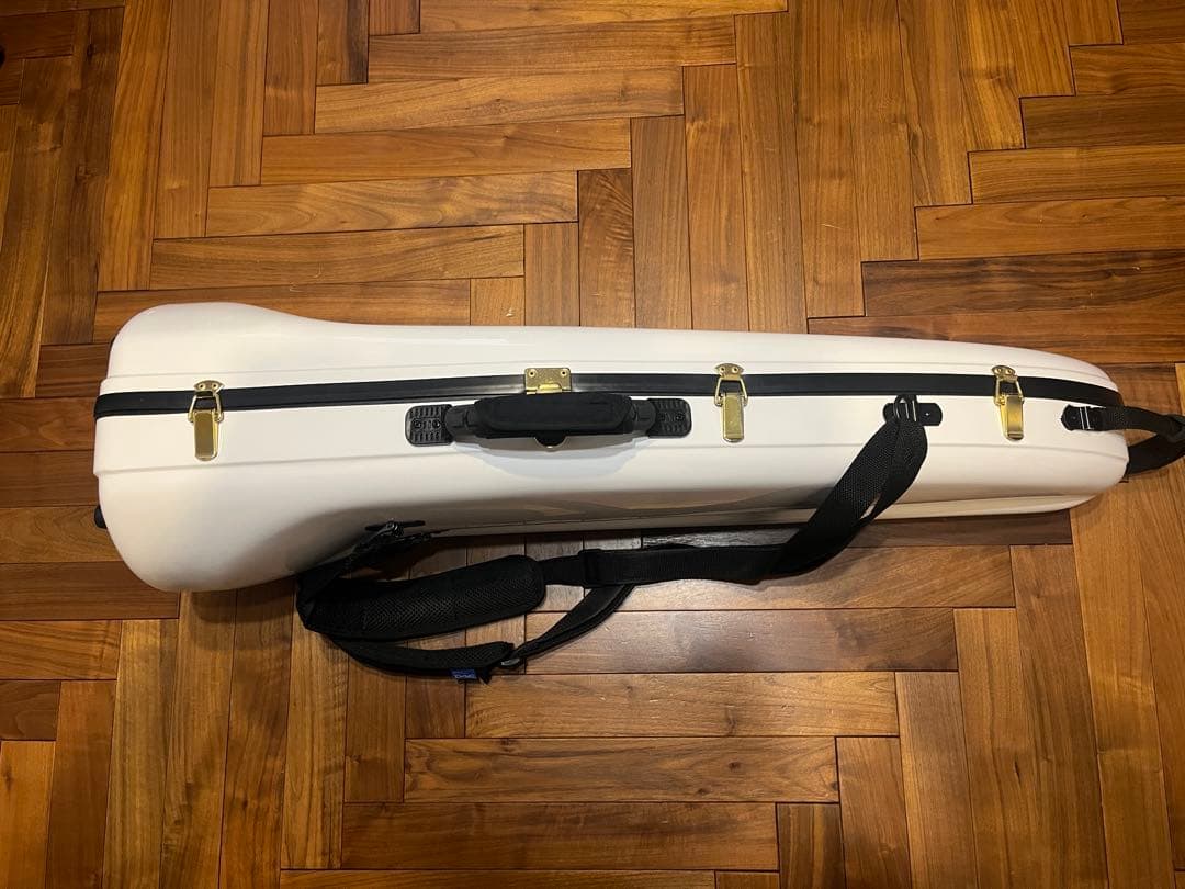 DACオリジナルトロンボーンケース　テナー&テナーバス用　オフホワイト 金ラッチ