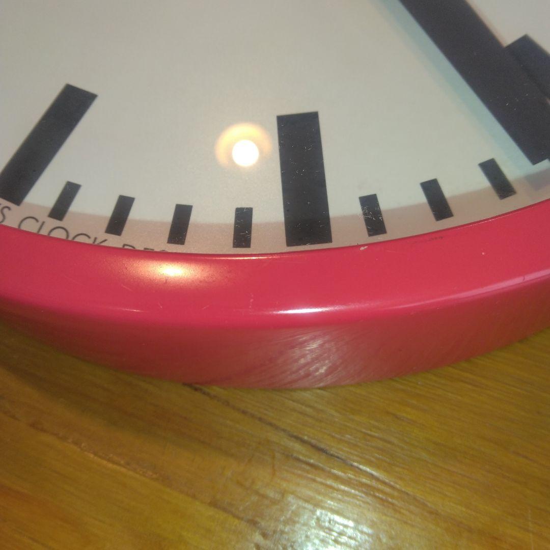 美品　モンディーン 掛け時計 ウォールクロック　MONDAINE 　レッド