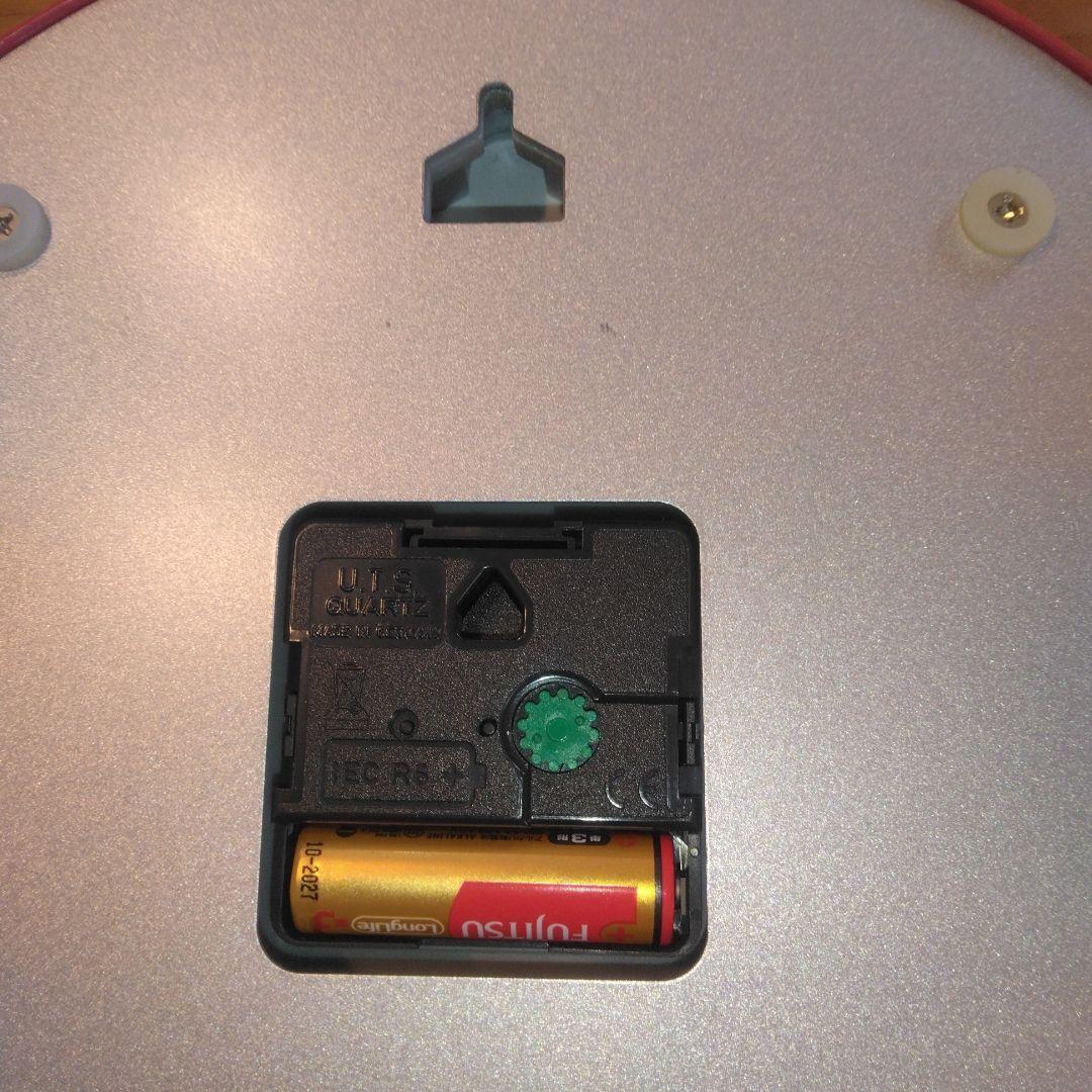 美品　モンディーン 掛け時計 ウォールクロック　MONDAINE 　レッド