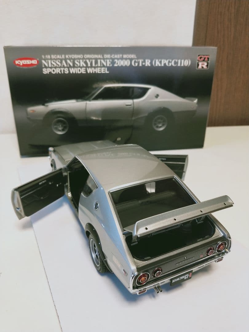 京商1/18日産スカイライン2000GTR【希少ハヤシキャストワイドホイール】