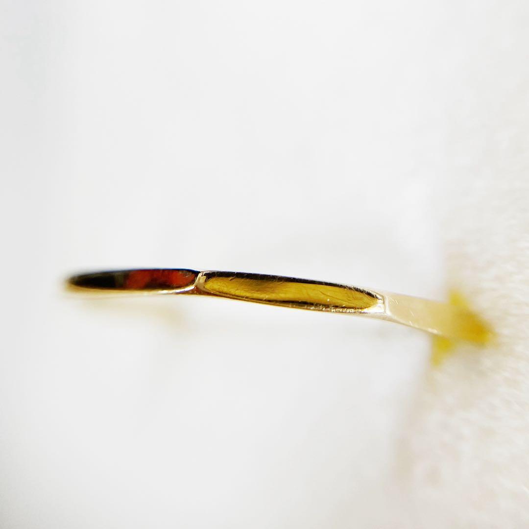 【値下げ×】【素敵】K18 デザイン　リング