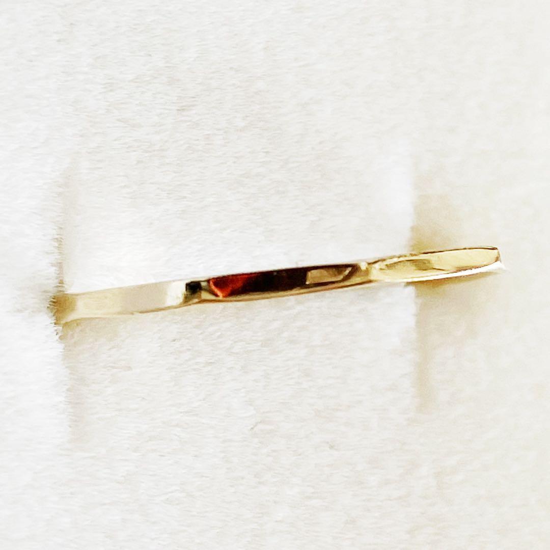 【値下げ×】【素敵】K18 デザイン　リング